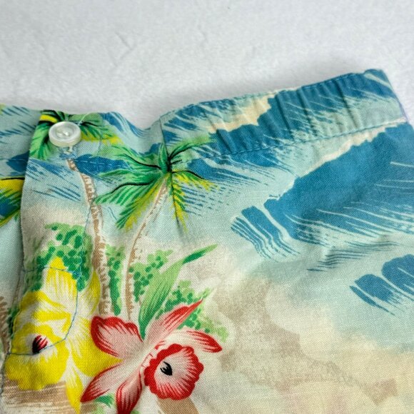 Henri Bendel 18 Mo. Infant Tropical Floral Hawaiian Shorts 100% Cotton Made In U - Picture 8 of 10